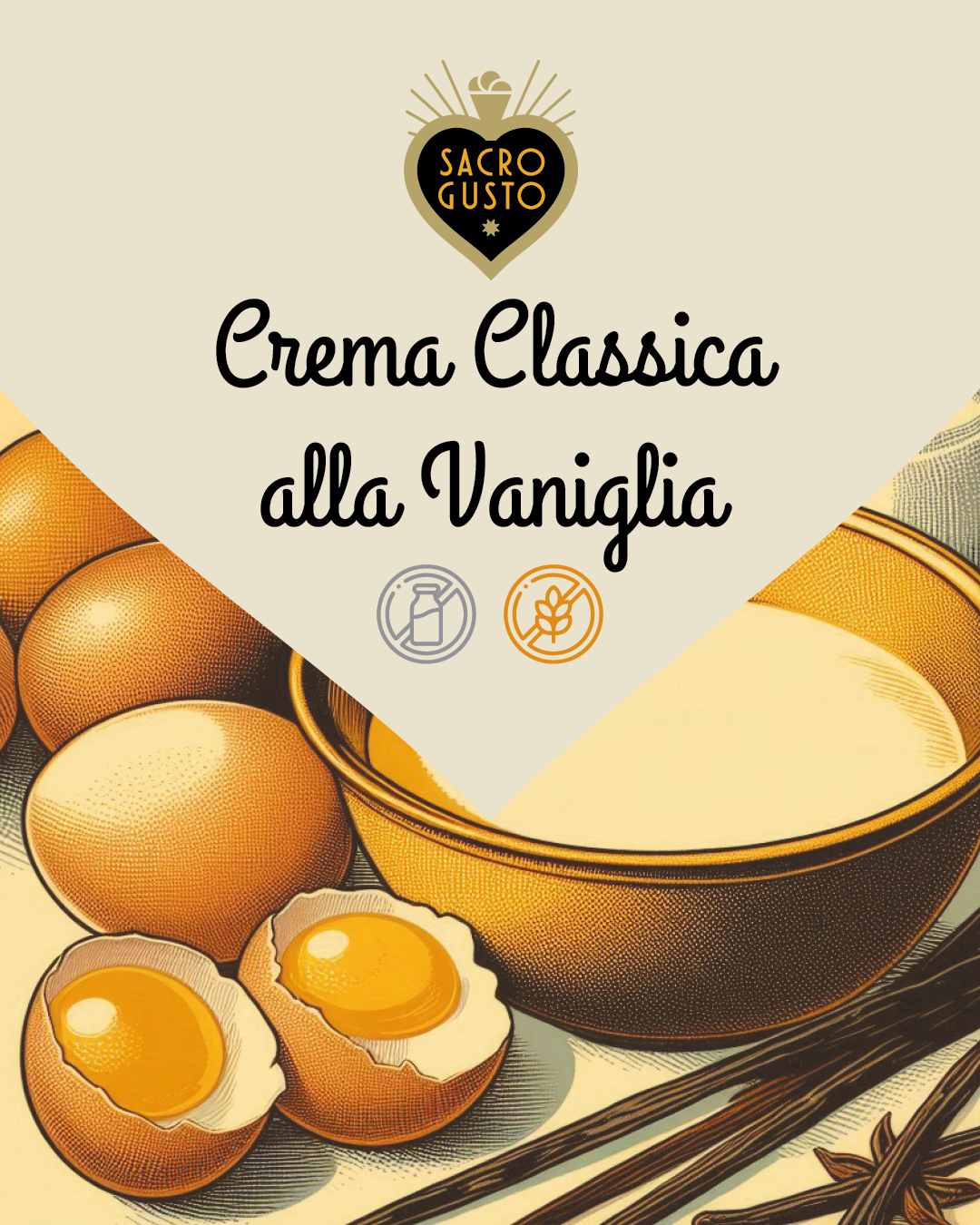 Sacro Gusto - Crema classica alla vaniglia